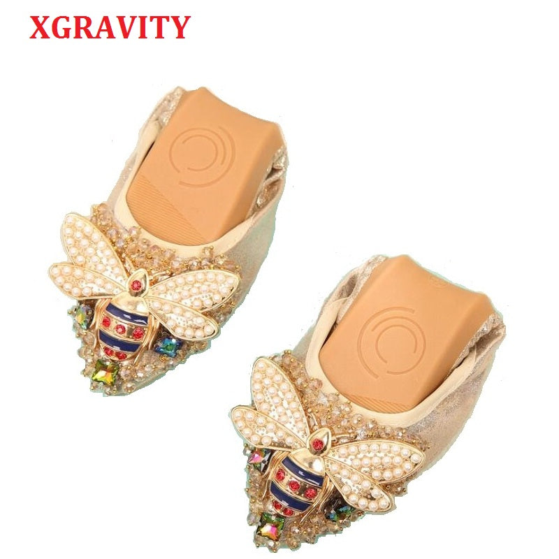 XGRAVITY Designer Woman Flat Shoes
