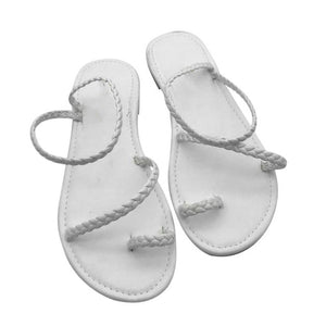 MCCKLE Plus Size Thong Sandals